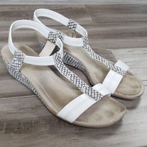 alfani white sandals